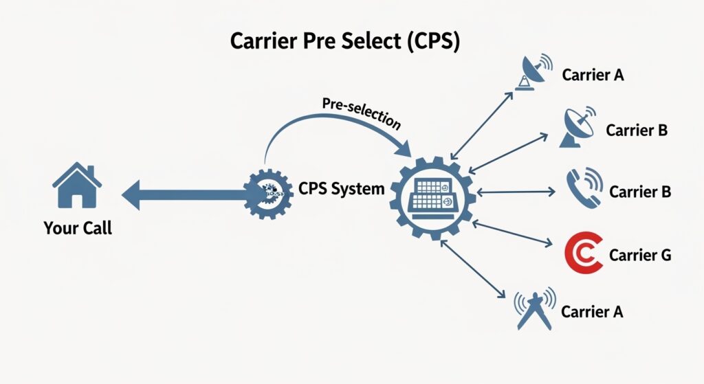 Carrier pre select