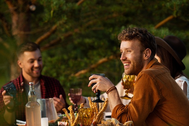 Table with conversation cards and small decorative items, suggesting ways to spark dialogue